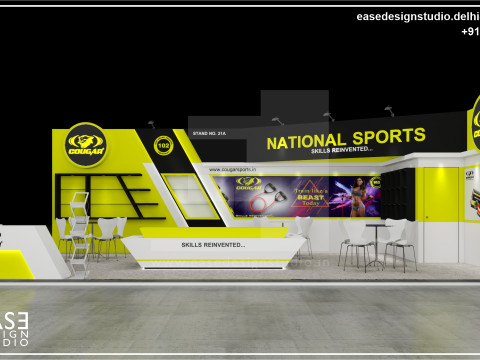 Exhibition Stand 10x5 2Sides D1V1 Modèle 3D
