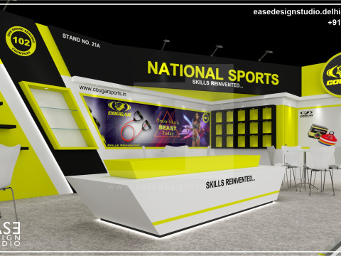 Exhibition Stand 10x5 2Sides D1V1 Modèle 3D