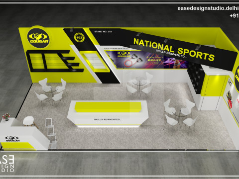 Exhibition Stand 10x5 2Sides D1V1 Modèle 3D
