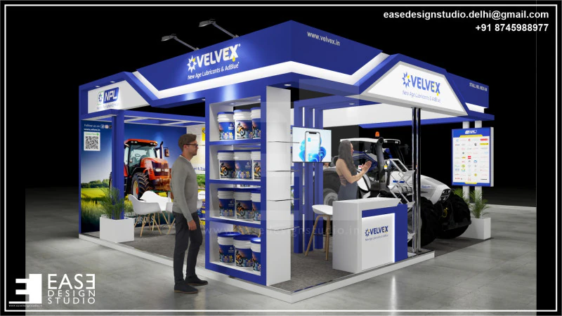 Exhibition Stand 6x6 3Sides D6V1 3D Model .c4d .max .obj .3ds .fbx .stl .blend 