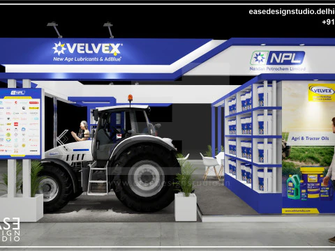 Exhibition Stand 6x6 3Sides D6V1 3D Model