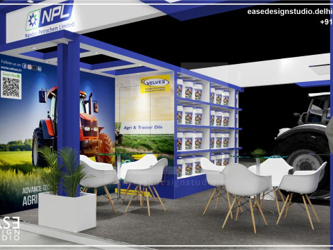 Exhibition Stand 6x6 3Sides D6V1 3D Model