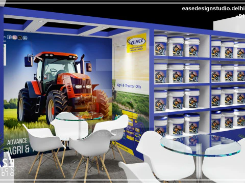 Exhibition Stand 6x6 3Sides D6V1 3D Model