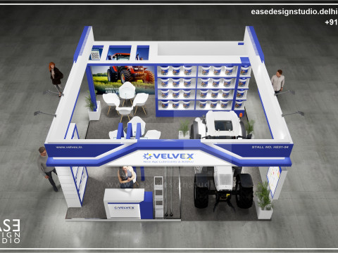 Exhibition Stand 6x6 3Sides D6V1 3Dモデル