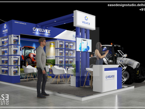 Exhibition Stand 6x6 3Sides D7V1 3Dモデル