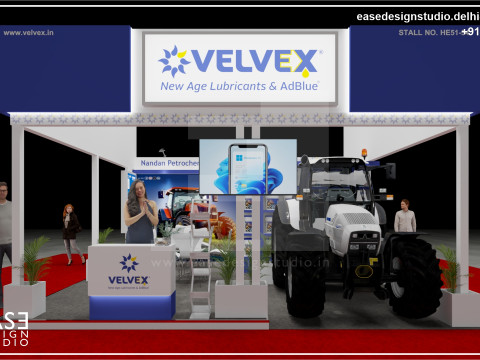 Exhibition Stand 6x6 3Sides D8V1 Model 3D
