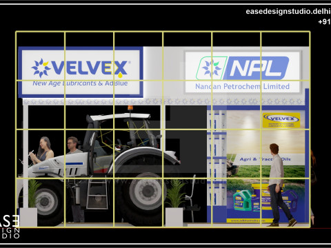 Exhibition Stand 6x6 3Sides D8V1 Model 3D