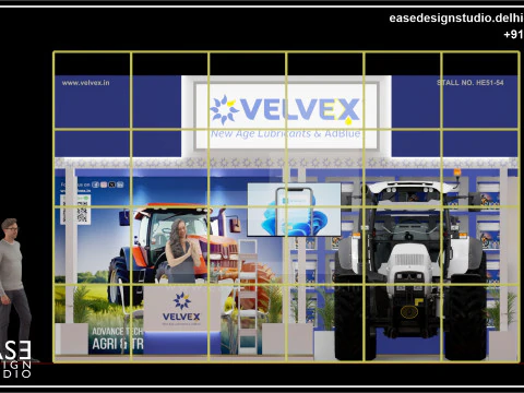 Exhibition Stand 6x6 3Sides D8V1 3D Model
