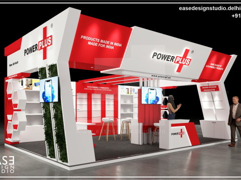 Exhibition Stand 8x5 3Sides D1V1 3D 模型