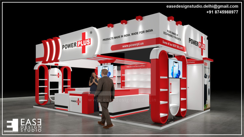 Exhibition Stand 8x5 3Sides D2V1 3D 모델 .c4d .max .obj .3ds .fbx .stl .blend