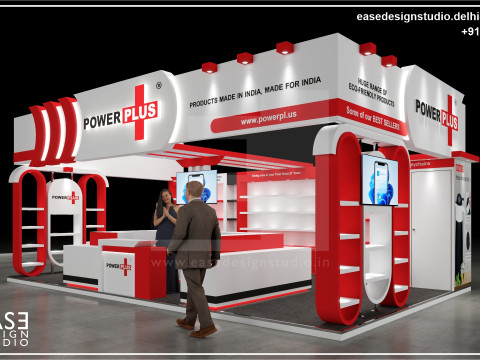 Exhibition Stand 8x5 3Sides D2V1 Modelo 3D