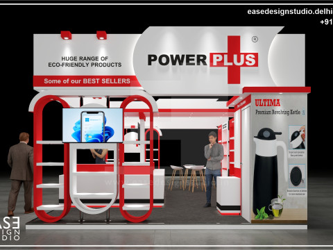Exhibition Stand 8x5 3Sides D2V1 3D 모델