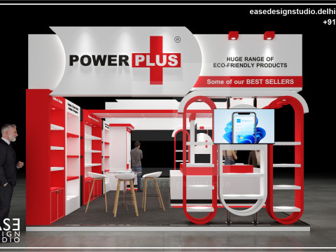 Exhibition Stand 8x5 3Sides D2V1 3D 모델