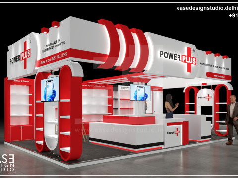 Exhibition Stand 8x5 3Sides D2V1 3D 모델