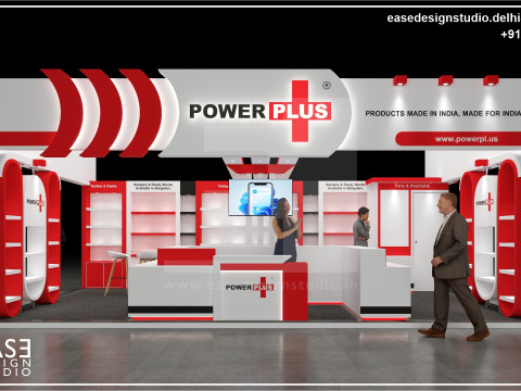 Exhibition Stand 8x5 3Sides D2V1 3D 모델