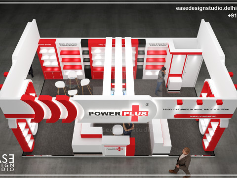 Exhibition Stand 8x5 3Sides D2V1 3D 모델
