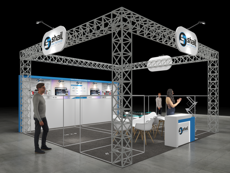 Exhibition Stand 6x6 3Sides D10V1 3Dモデル .c4d .max .obj .3ds .fbx .stl .blend