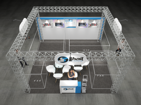 Exhibition Stand 6x6 3Sides D10V1 3Dモデル