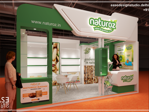 Exhibition Stand 6x5 2Sides D3V1 Modèle 3D