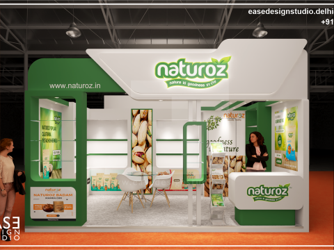 Exhibition Stand 6x5 2Sides D3V1 Modello 3D