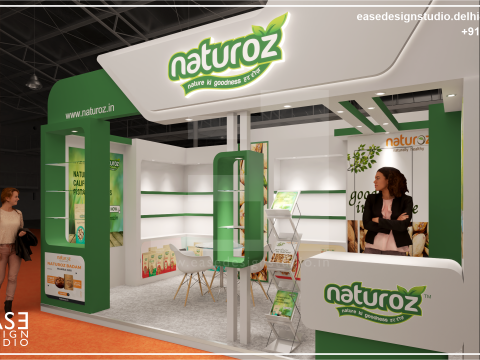 Exhibition Stand 6x5 2Sides D3V1 Modello 3D