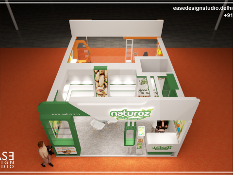 Exhibition Stand 6x5 2Sides D3V1 Modello 3D