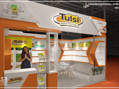 Exhibition Stand 6x5 2Sides D3V1 Modello 3D