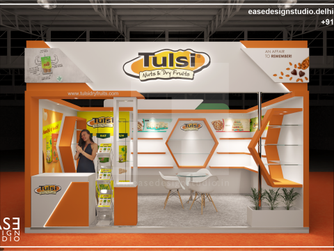 Exhibition Stand 6x5 2Sides D3V1 Modello 3D