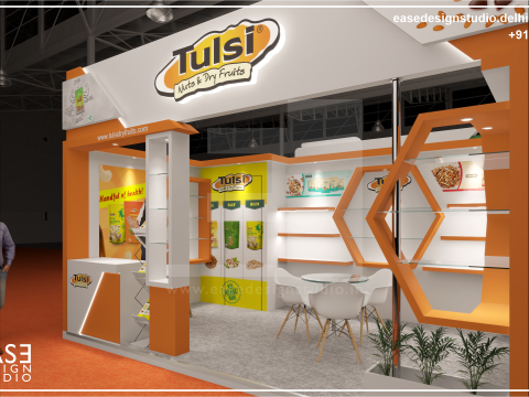 Exhibition Stand 6x5 2Sides D3V1 Modello 3D