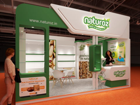 Exhibition Stand 6x5 2Sides D3V1 3D Model