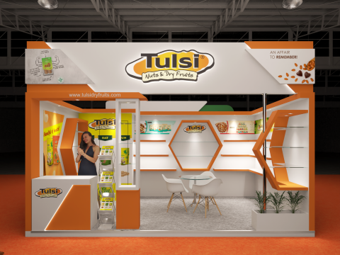 Exhibition Stand 6x5 2Sides D3V1 3D Модель