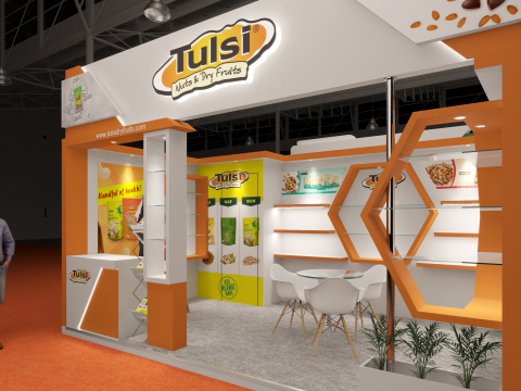 Exhibition Stand 6x5 2Sides D3V1 3D Модель