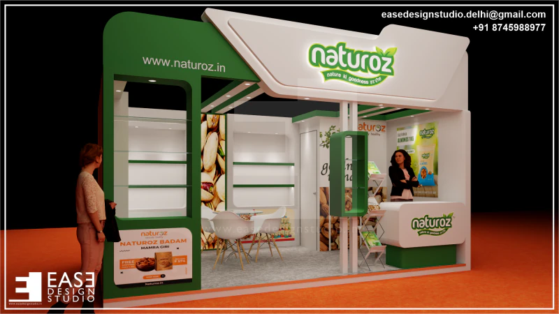 Exhibition Stand 5x3 1Side D1V1 3D Model .c4d .max .obj .3ds .fbx .stl .blend