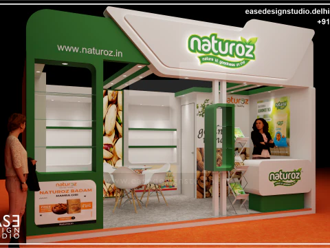 Stand Exposici&oacute;n 5x3 1Lado D1V1 Modelo 3D