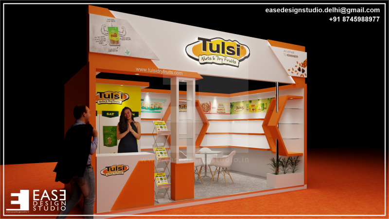 Exhibition Stand 5x3 1Side D2V1 3D 모델 .c4d .max .obj .3ds .fbx .stl .blend