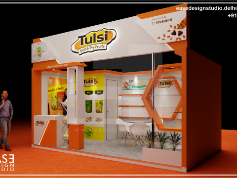 Exhibition Stand 5x3 1Side D2V1 3D 모델