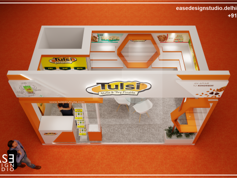 Exhibition Stand 5x3 1Side D2V1 3D 모델