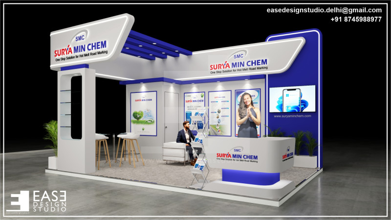 Exhibition Stand 6x4 3Sides D2V1 3D 모델 .c4d .max .obj .3ds .fbx .stl .blend