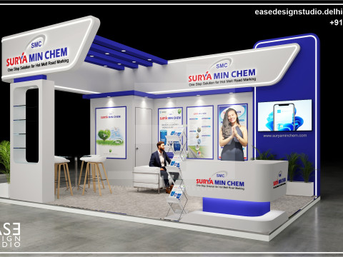 Exhibition Stand 6x4 3Sides D2V1 3D 모델