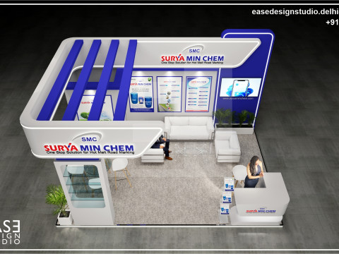 Exhibition Stand 6x4 3Sides D2V1 3D 모델