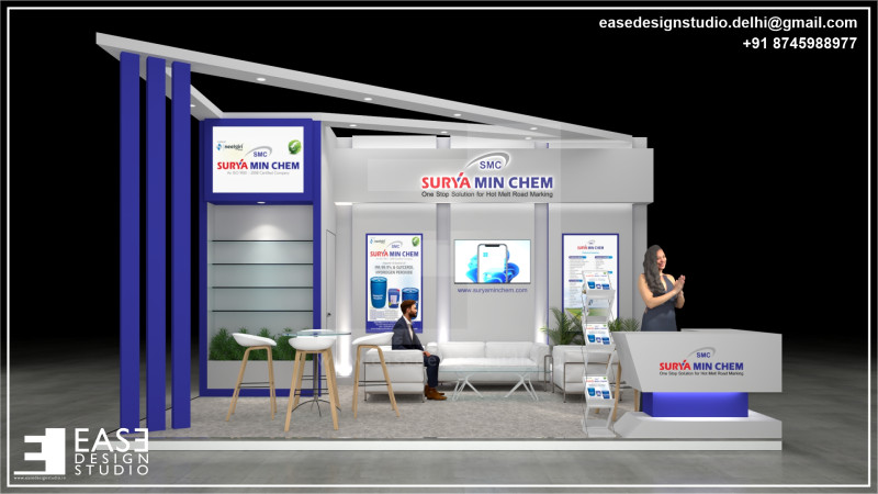 Exhibition Stand 6x4 3Sides D3V1 3Dモデル .c4d .max .obj .3ds .fbx .stl .blend
