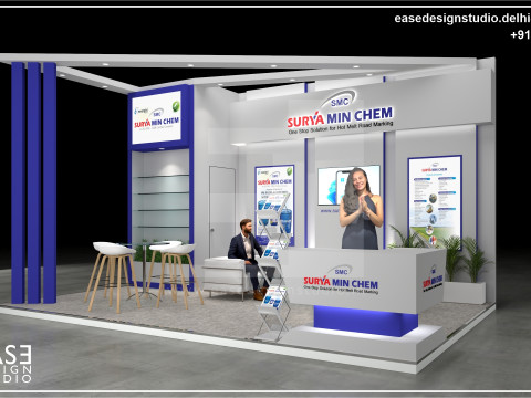 Exhibition Stand 6x4 3Sides D3V1 3Dモデル