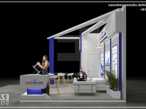Exhibition Stand 6x4 3Sides D3V1 3Dモデル