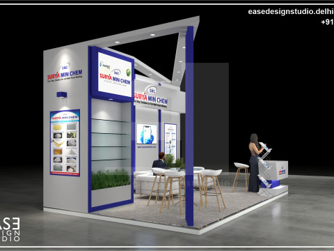 Exhibition Stand 6x4 3Sides D3V1 3Dモデル
