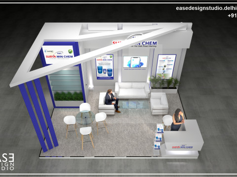 Exhibition Stand 6x4 3Sides D3V1 3Dモデル