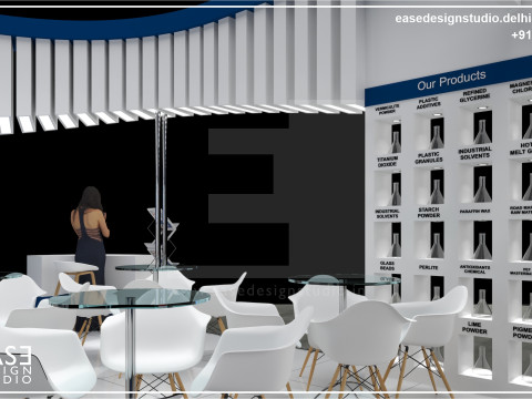 Exhibition Stand 6x4 3Sides D4V1 Modello 3D