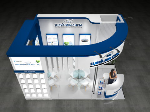 Exhibition Stand 6x4 3Sides D4V1 Model 3D