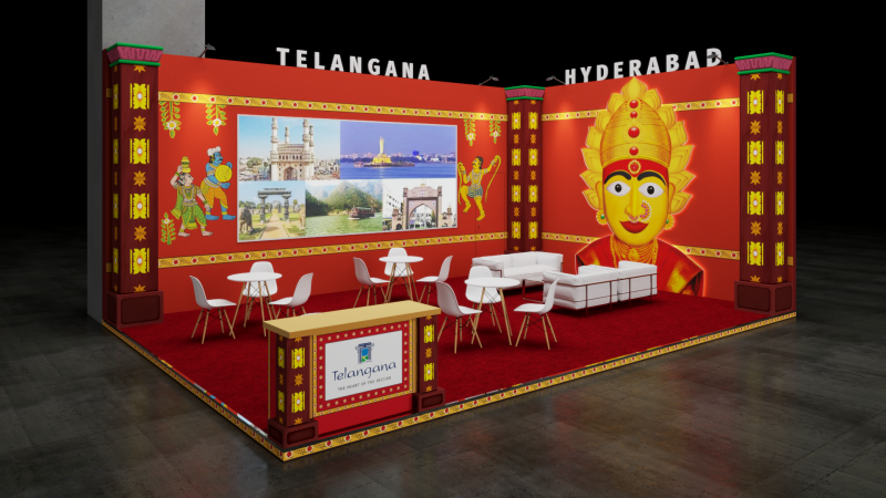 Exhibition Stand 8500x7000 2Sides D1V1 3D मॉडल .c4d .max .obj .3ds .fbx .stl .blend