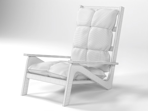 Garden armchair Modèle 3D