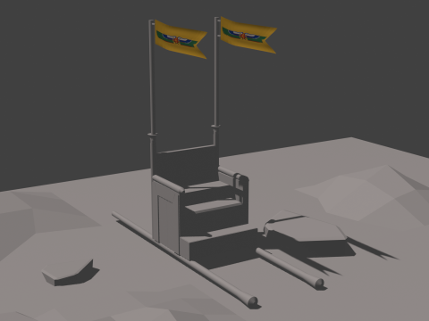 Egyptian Pharaohs Camping Stool 3D 모델